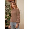 imagePRETTYGARDEN Womens 2025 Winter Pullover Sweater Casual Long Sleeve Crewneck Loose Chunky Knit Jumper Tops BlouseCamel