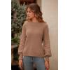 imagePRETTYGARDEN Womens 2025 Winter Pullover Sweater Casual Long Sleeve Crewneck Loose Chunky Knit Jumper Tops BlouseCamel