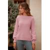 imagePRETTYGARDEN Womens 2025 Winter Pullover Sweater Casual Long Sleeve Crewneck Loose Chunky Knit Jumper Tops BlousePink
