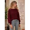 imagePRETTYGARDEN Womens 2025 Winter Pullover Sweater Casual Long Sleeve Crewneck Loose Chunky Knit Jumper Tops BlouseRed