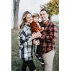 imagePRETTYGARDEN Womens Fall Clothes Plaid Shacket Jacket Trendy Casual Long Sleeve Button Down Flannel Shirts Fashion BlouseGrey