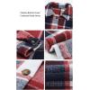 imagePRETTYGARDEN Womens Fall Clothes Plaid Shacket Jacket Trendy Casual Long Sleeve Button Down Flannel Shirts Fashion BlousePlaid Print Red