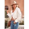 imagePRETTYGARDEN Womens Fringe Faux Suede Leather Jackets 2025 Fashion Tassel Motorcycle Cropped CoatsBeige White