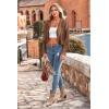 imagePRETTYGARDEN Womens Fringe Faux Suede Leather Jackets 2025 Fashion Tassel Motorcycle Cropped CoatsCoffee