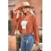 imagePRETTYGARDEN Womens Fringe Faux Suede Leather Jackets 2025 Fashion Tassel Motorcycle Cropped CoatsOrange