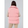 imagePRETTYGARDEN Womens Puffer Jacket Vests Casual Sleeveless Stand Collar Zip Up Coats Warm Winter OuterwearLight Pink
