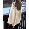 imagePRETTYGARDEN Womens Warm Winter Coats Casual Long Sleeve Button up Fuzzy Sherpa Fleece Jackets OuterwearBeige