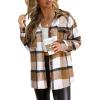 Plaid Khaki White