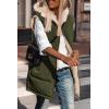 imagePRETTYGARDEN Womens 2025 Fall Reversible Vests Sleeveless Fleece Jacket Zip Up Hoodie Pockets Long Warm Winter Coat OuterwearArmy Green