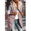 imagePRETTYGARDEN Womens 2025 Fall Reversible Vests Sleeveless Fleece Jacket Zip Up Hoodie Pockets Long Warm Winter Coat OuterwearBean Paste Pink