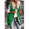 imagePRETTYGARDEN Womens 2025 Fall Reversible Vests Sleeveless Fleece Jacket Zip Up Hoodie Pockets Long Warm Winter Coat OuterwearGreen