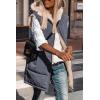 imagePRETTYGARDEN Womens 2025 Fall Reversible Vests Sleeveless Fleece Jacket Zip Up Hoodie Pockets Long Warm Winter Coat OuterwearGrey Blue