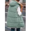imagePRETTYGARDEN Womens 2025 Fall Reversible Vests Sleeveless Fleece Jacket Zip Up Hoodie Pockets Long Warm Winter Coat OuterwearGrey Green