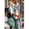 imagePRETTYGARDEN Womens 2025 Fall Reversible Vests Sleeveless Fleece Jacket Zip Up Hoodie Pockets Long Warm Winter Coat OuterwearGrey Green