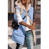 imagePRETTYGARDEN Womens 2025 Fall Reversible Vests Sleeveless Fleece Jacket Zip Up Hoodie Pockets Long Warm Winter Coat OuterwearLight Blue