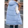 imagePRETTYGARDEN Womens 2025 Fall Reversible Vests Sleeveless Fleece Jacket Zip Up Hoodie Pockets Long Warm Winter Coat OuterwearLight Blue