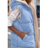 imagePRETTYGARDEN Womens 2025 Fall Reversible Vests Sleeveless Fleece Jacket Zip Up Hoodie Pockets Long Warm Winter Coat OuterwearLight Blue