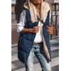 imagePRETTYGARDEN Womens 2025 Fall Reversible Vests Sleeveless Fleece Jacket Zip Up Hoodie Pockets Long Warm Winter Coat OuterwearNavy
