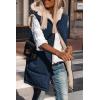 imagePRETTYGARDEN Womens 2025 Fall Reversible Vests Sleeveless Fleece Jacket Zip Up Hoodie Pockets Long Warm Winter Coat OuterwearNavy