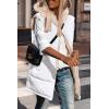imagePRETTYGARDEN Womens 2025 Fall Reversible Vests Sleeveless Fleece Jacket Zip Up Hoodie Pockets Long Warm Winter Coat OuterwearWhite