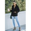 imagePRETTYGARDEN Womens Fashion Winter Coat Sherpa Fleece Faux Fur Shearling Oversized Trendy Jackets Warm OuterwearBlack