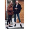 imagePRETTYGARDEN Womens Fashion Winter Coat Sherpa Fleece Faux Fur Shearling Oversized Trendy Jackets Warm OuterwearBlack