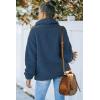 imagePRETTYGARDEN Womens Fashion Winter Coat Sherpa Fleece Faux Fur Shearling Oversized Trendy Jackets Warm OuterwearBlue