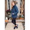 imagePRETTYGARDEN Womens Fashion Winter Coat Sherpa Fleece Faux Fur Shearling Oversized Trendy Jackets Warm OuterwearBlue