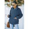 imagePRETTYGARDEN Womens Fashion Winter Coat Sherpa Fleece Faux Fur Shearling Oversized Trendy Jackets Warm OuterwearBlue