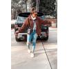 imagePRETTYGARDEN Womens Fashion Winter Coat Sherpa Fleece Faux Fur Shearling Oversized Trendy Jackets Warm OuterwearBrown
