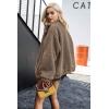 imagePRETTYGARDEN Womens Fashion Winter Coat Sherpa Fleece Faux Fur Shearling Oversized Trendy Jackets Warm OuterwearCoffee