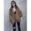 imagePRETTYGARDEN Womens Fashion Winter Coat Sherpa Fleece Faux Fur Shearling Oversized Trendy Jackets Warm OuterwearCoffee