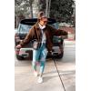 imagePRETTYGARDEN Womens Fashion Winter Coat Sherpa Fleece Faux Fur Shearling Oversized Trendy Jackets Warm OuterwearDark Coffee