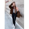 imagePRETTYGARDEN Womens Fashion Winter Coat Sherpa Fleece Faux Fur Shearling Oversized Trendy Jackets Warm OuterwearDark Coffee