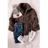 imagePRETTYGARDEN Womens Fashion Winter Coat Sherpa Fleece Faux Fur Shearling Oversized Trendy Jackets Warm OuterwearDark Coffee