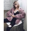 imagePRETTYGARDEN Womens Fashion Winter Coat Sherpa Fleece Faux Fur Shearling Oversized Trendy Jackets Warm OuterwearDark Pink