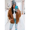 imagePRETTYGARDEN Womens Fashion Winter Coat Sherpa Fleece Faux Fur Shearling Oversized Trendy Jackets Warm OuterwearGolden