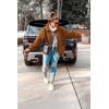imagePRETTYGARDEN Womens Fashion Winter Coat Sherpa Fleece Faux Fur Shearling Oversized Trendy Jackets Warm OuterwearGolden