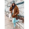 imagePRETTYGARDEN Womens Fashion Winter Coat Sherpa Fleece Faux Fur Shearling Oversized Trendy Jackets Warm OuterwearGolden