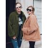 imagePRETTYGARDEN Womens Fashion Winter Coat Sherpa Fleece Faux Fur Shearling Oversized Trendy Jackets Warm OuterwearGreen