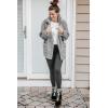imagePRETTYGARDEN Womens Fashion Winter Coat Sherpa Fleece Faux Fur Shearling Oversized Trendy Jackets Warm OuterwearGrey