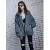 imagePRETTYGARDEN Womens Fashion Winter Coat Sherpa Fleece Faux Fur Shearling Oversized Trendy Jackets Warm OuterwearGrey Blue