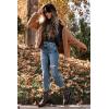 imagePRETTYGARDEN Womens Fashion Winter Coat Sherpa Fleece Faux Fur Shearling Oversized Trendy Jackets Warm OuterwearKhaki