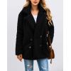 imagePRETTYGARDEN Womens Fashion Winter Coat Sherpa Fleece Faux Fur Shearling Oversized Trendy Jackets Warm OuterwearStyle Two Black