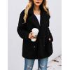imagePRETTYGARDEN Womens Fashion Winter Coat Sherpa Fleece Faux Fur Shearling Oversized Trendy Jackets Warm OuterwearStyle Two Black