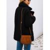 imagePRETTYGARDEN Womens Fashion Winter Coat Sherpa Fleece Faux Fur Shearling Oversized Trendy Jackets Warm OuterwearStyle Two Black