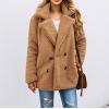 imagePRETTYGARDEN Womens Fashion Winter Coat Sherpa Fleece Faux Fur Shearling Oversized Trendy Jackets Warm OuterwearStyle Two Camel