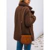 imagePRETTYGARDEN Womens Fashion Winter Coat Sherpa Fleece Faux Fur Shearling Oversized Trendy Jackets Warm OuterwearStyle Two Coffee