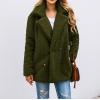 imagePRETTYGARDEN Womens Fashion Winter Coat Sherpa Fleece Faux Fur Shearling Oversized Trendy Jackets Warm OuterwearStyle Two Green