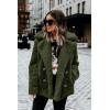 imagePRETTYGARDEN Womens Fashion Winter Coat Sherpa Fleece Faux Fur Shearling Oversized Trendy Jackets Warm OuterwearStyle Two Green